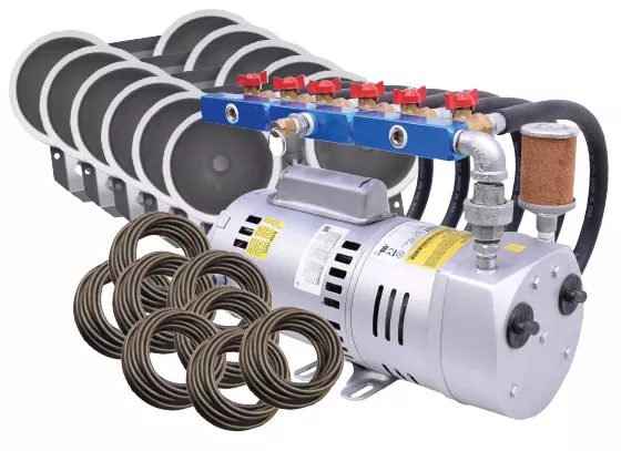 1 HP High Volume Rotary Vane Aeration System