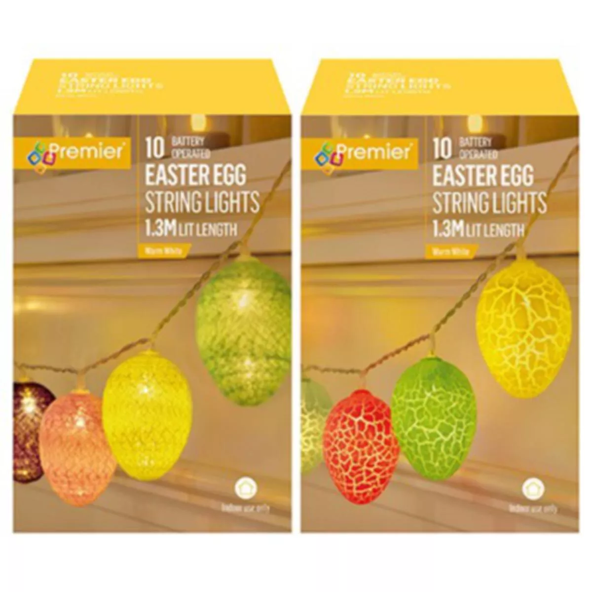 10 LED Battery Operated Easter Egg Lights – 2 assorted