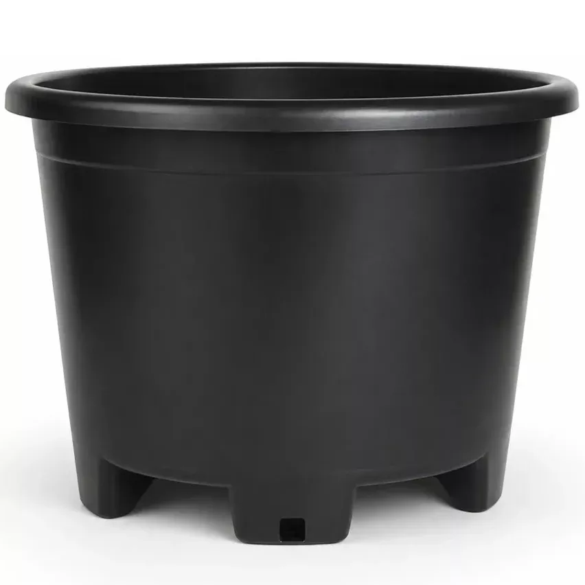 #100 Gallon Black Resin Nursery Pot