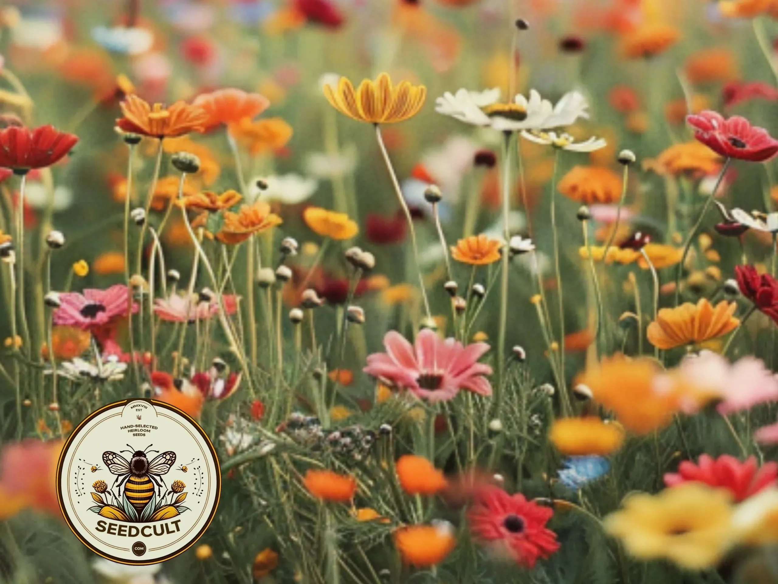 1000 Painted Daisy Seeds, Bulk Chrysanthesus Carinatus CR411M
