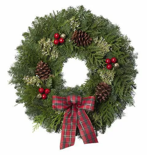 12" Jingle Bell Wreath (22" OD) 1119 1233