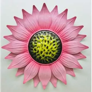 14" Pink Flower Wall Decor 903-00295