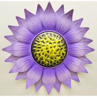 14" Purple Flower Wall Decor 903-00292