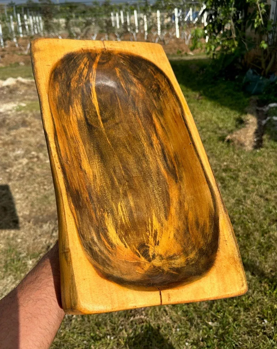 18" GUMBO LIMBO Hand Carved Artisan Bowl