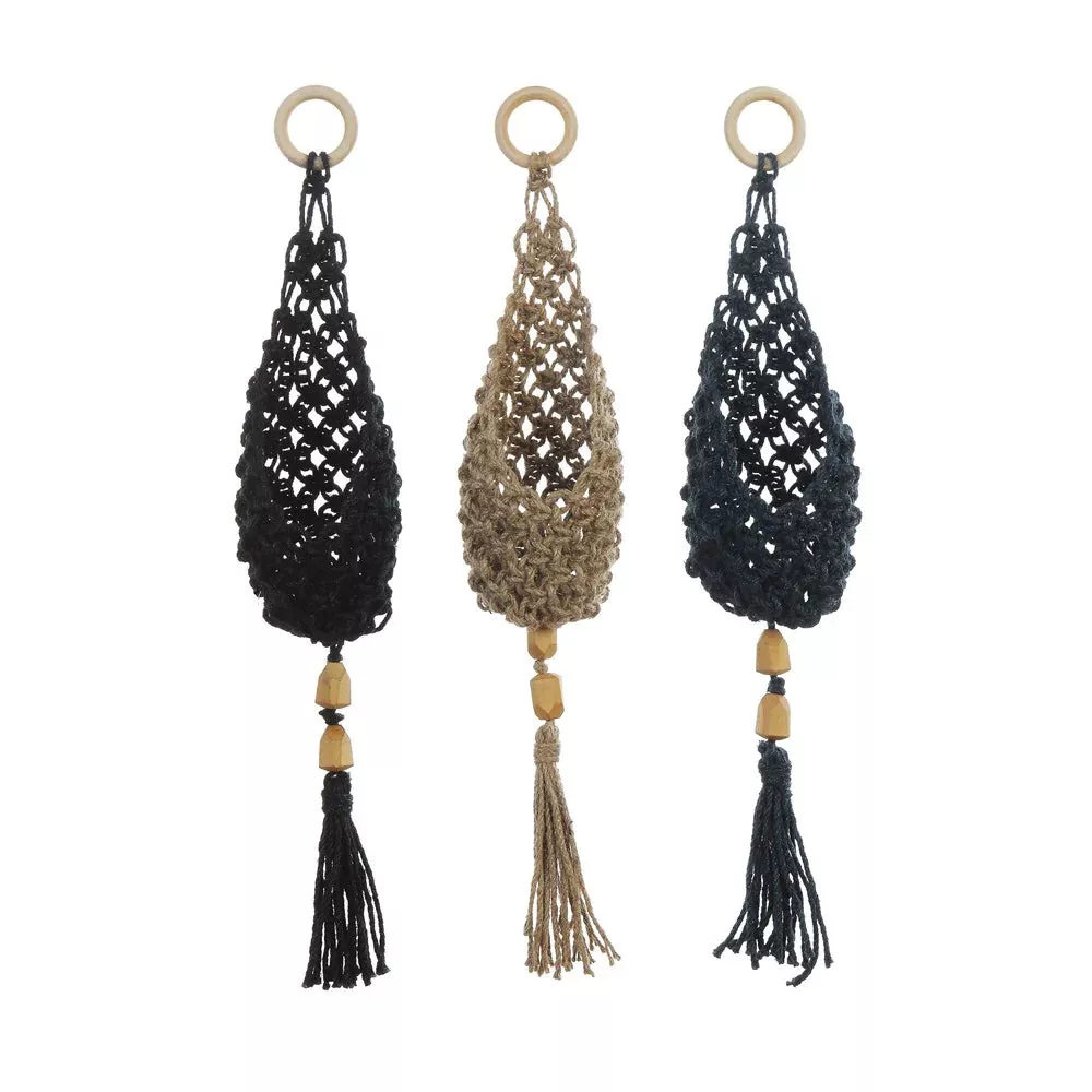 22"L JUTE WALL HANGING PLANTER