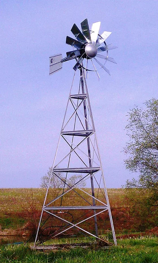 24ft Three-Leg Deluxe Windmill Pond Aerator