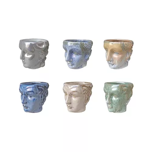 3" Roman Head Planter
