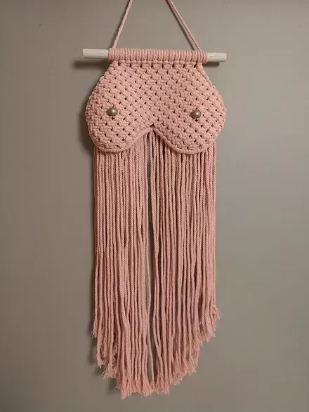3D Breast Pink Macrame