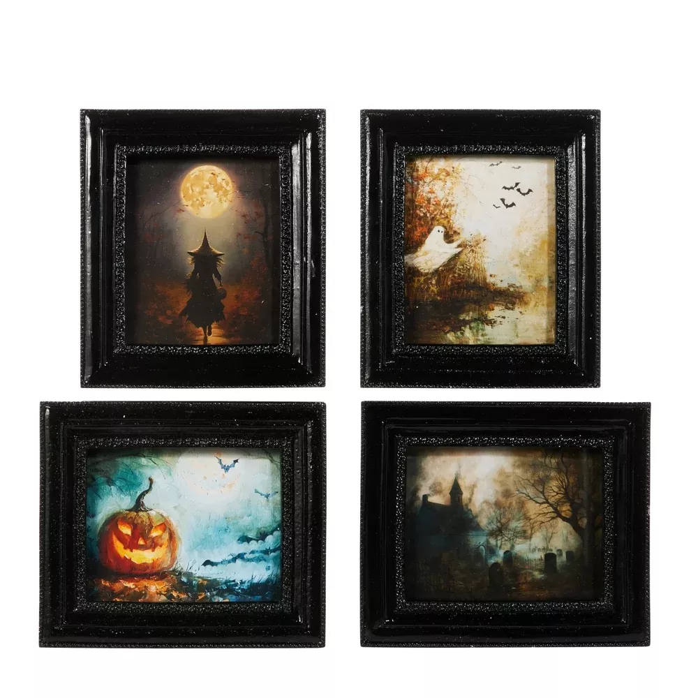 6" Spooky Nights Mini Frames - Assorted Styles, Sold Separately