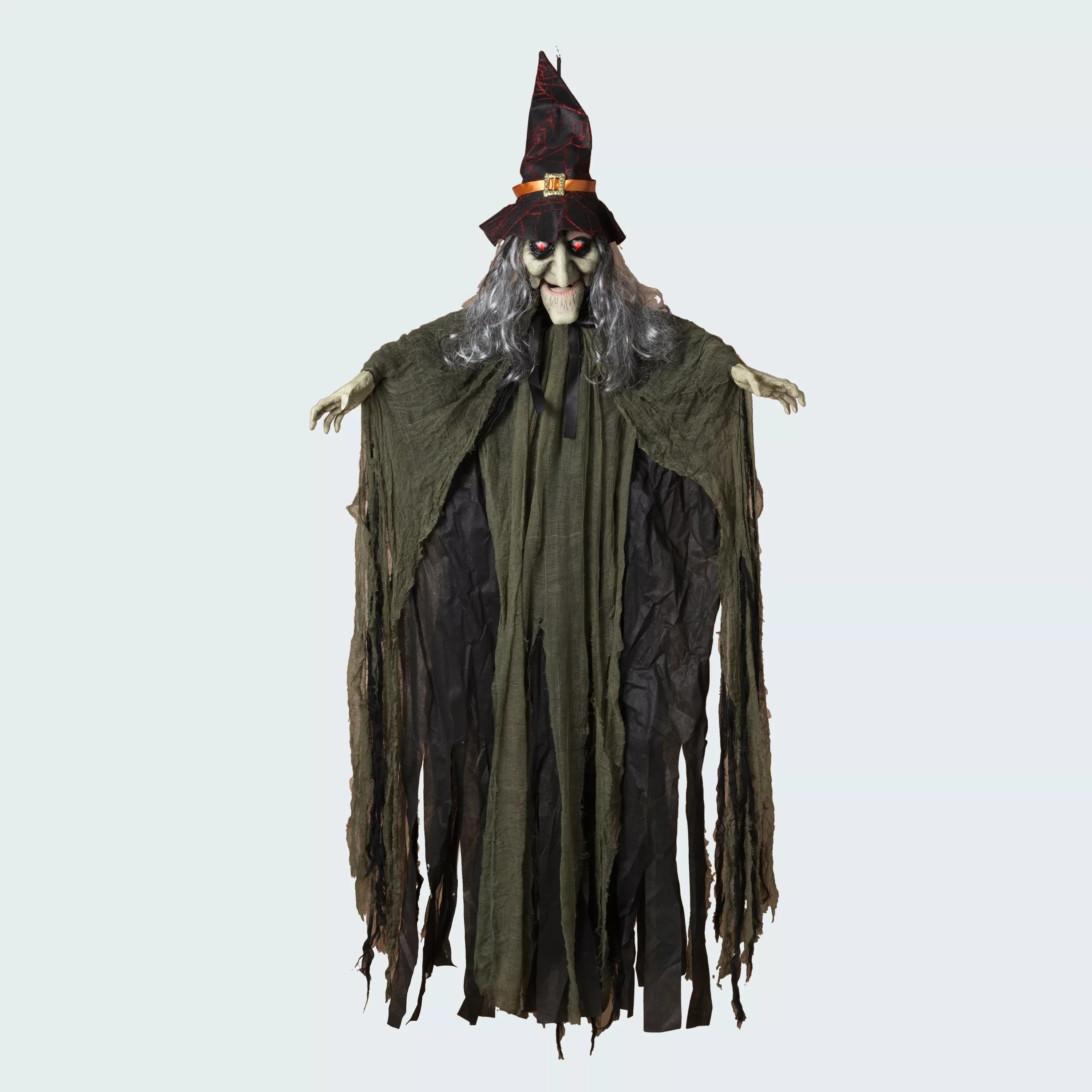 60" Animated Hanging Witch with Sound & Sound Sensor - Gerson Company