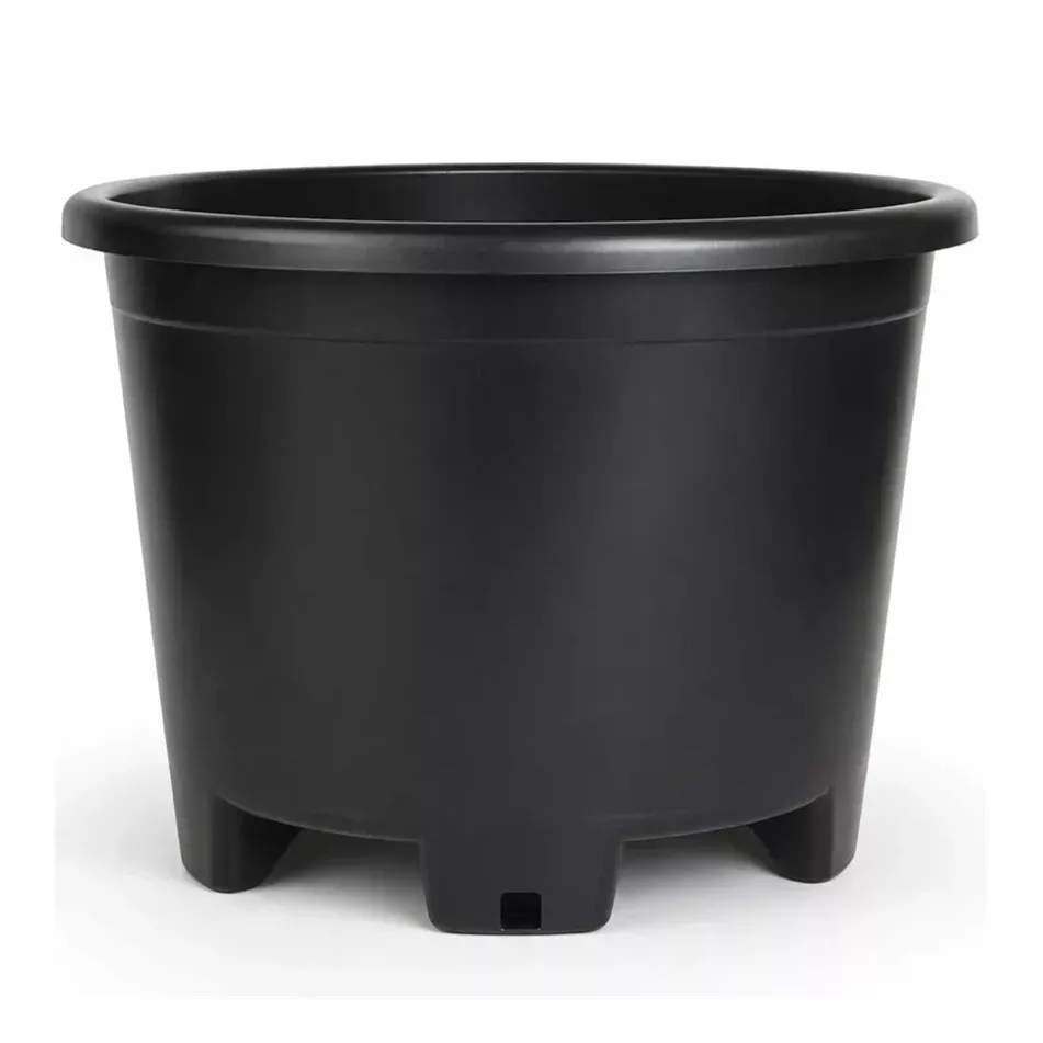 #65 Gallon Black Resin Nursery Pot