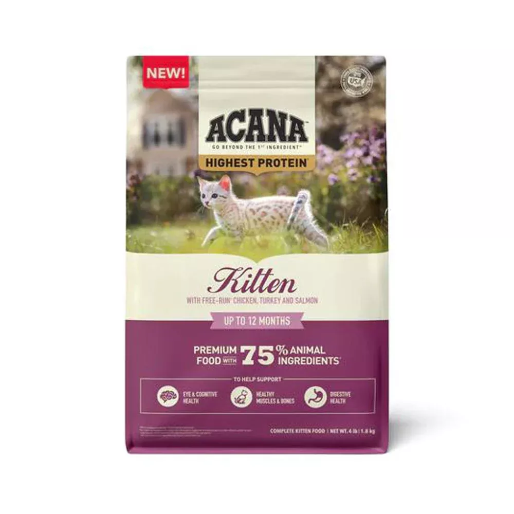 Acana, Hight Protein Kitten Food, 4 lb.