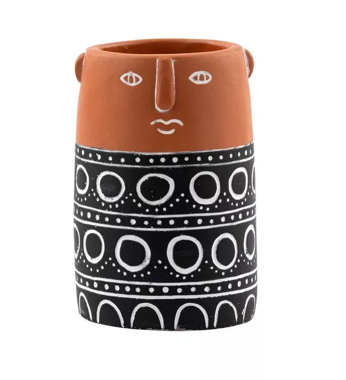 Adobe Face Vase | Napco