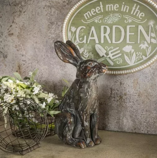 Aged Brown Sitting Rabbit