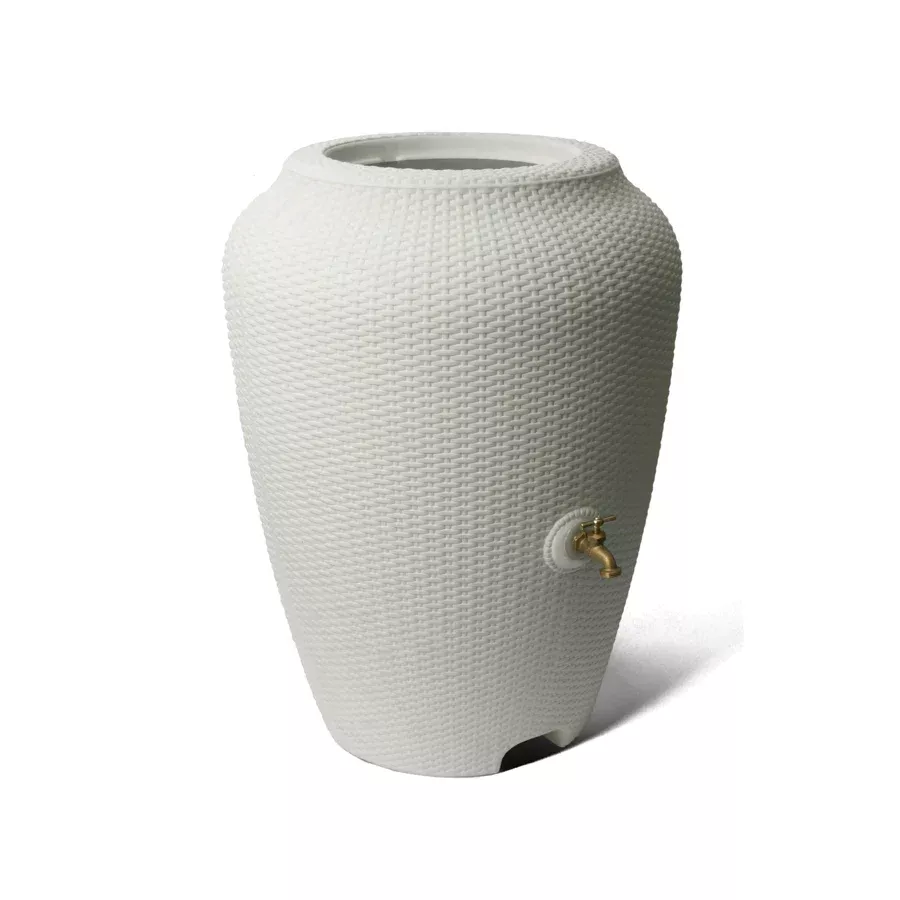 Agreen 50 Gal Wicker Rain Barrel