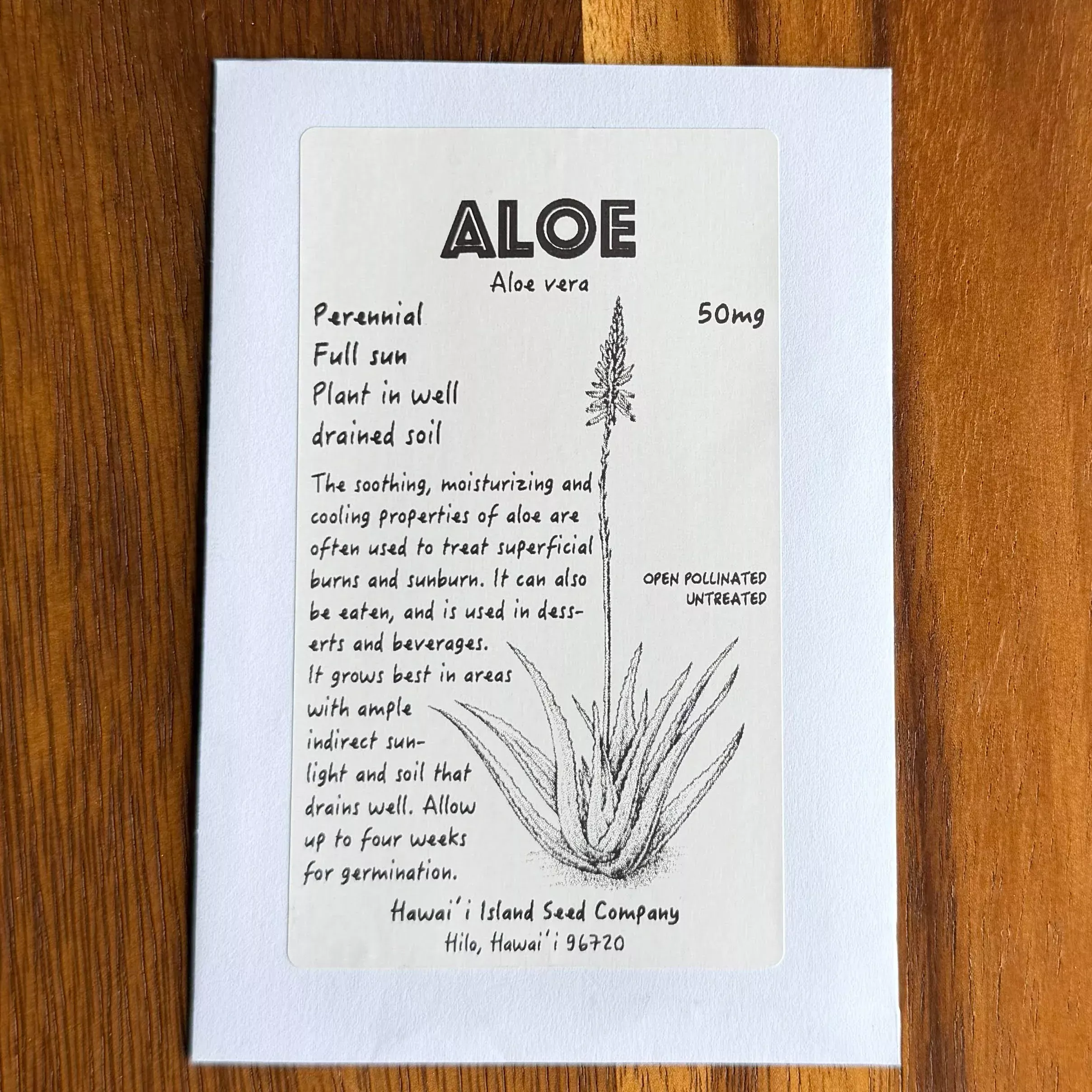 Aloe, seeds