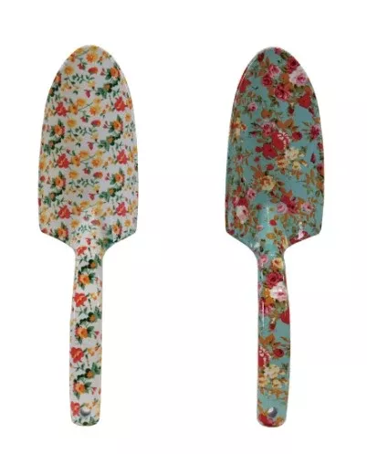 Aluminum Garden Spade with Floral Pattern