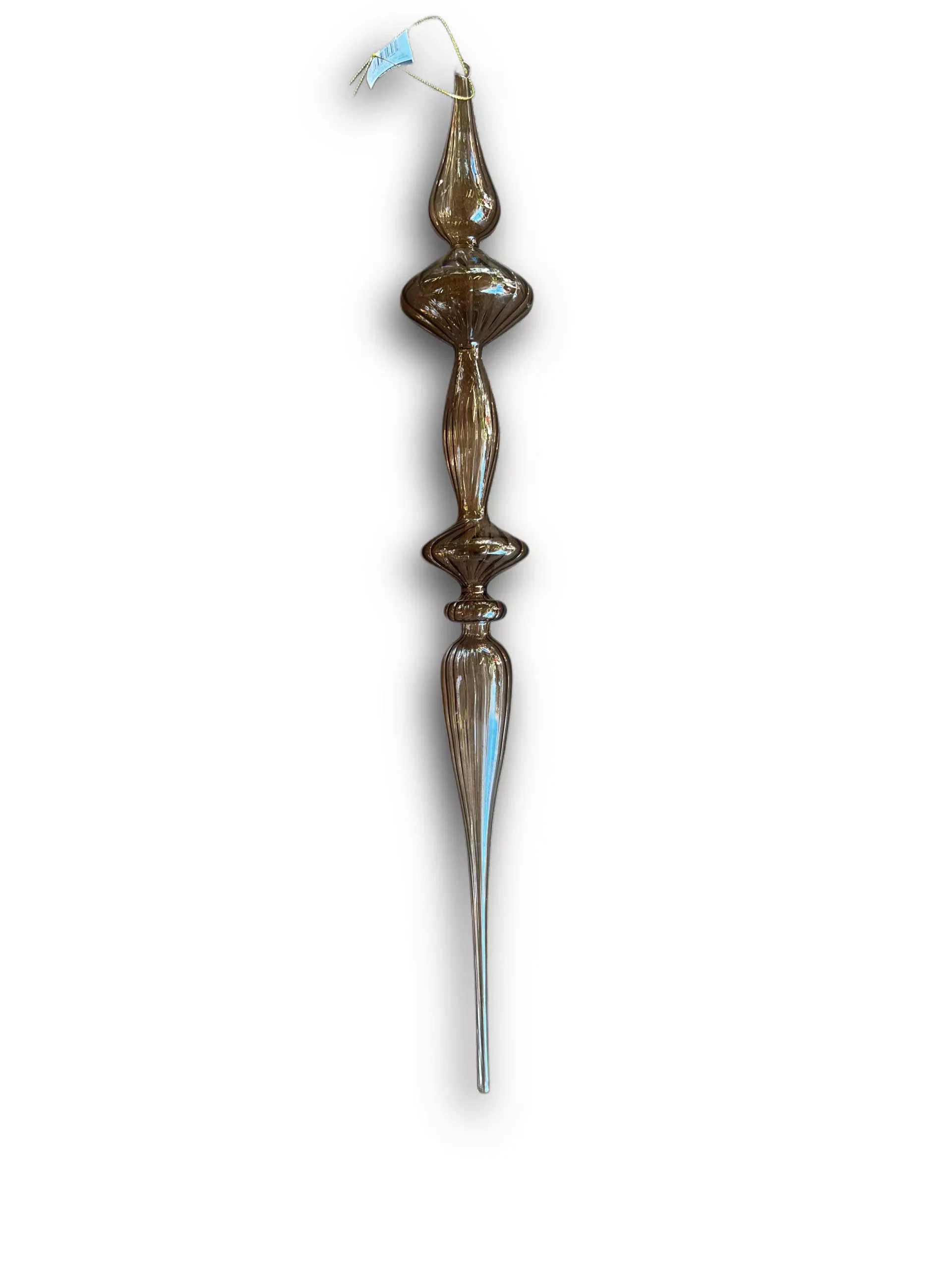 Amber Glass Ornament