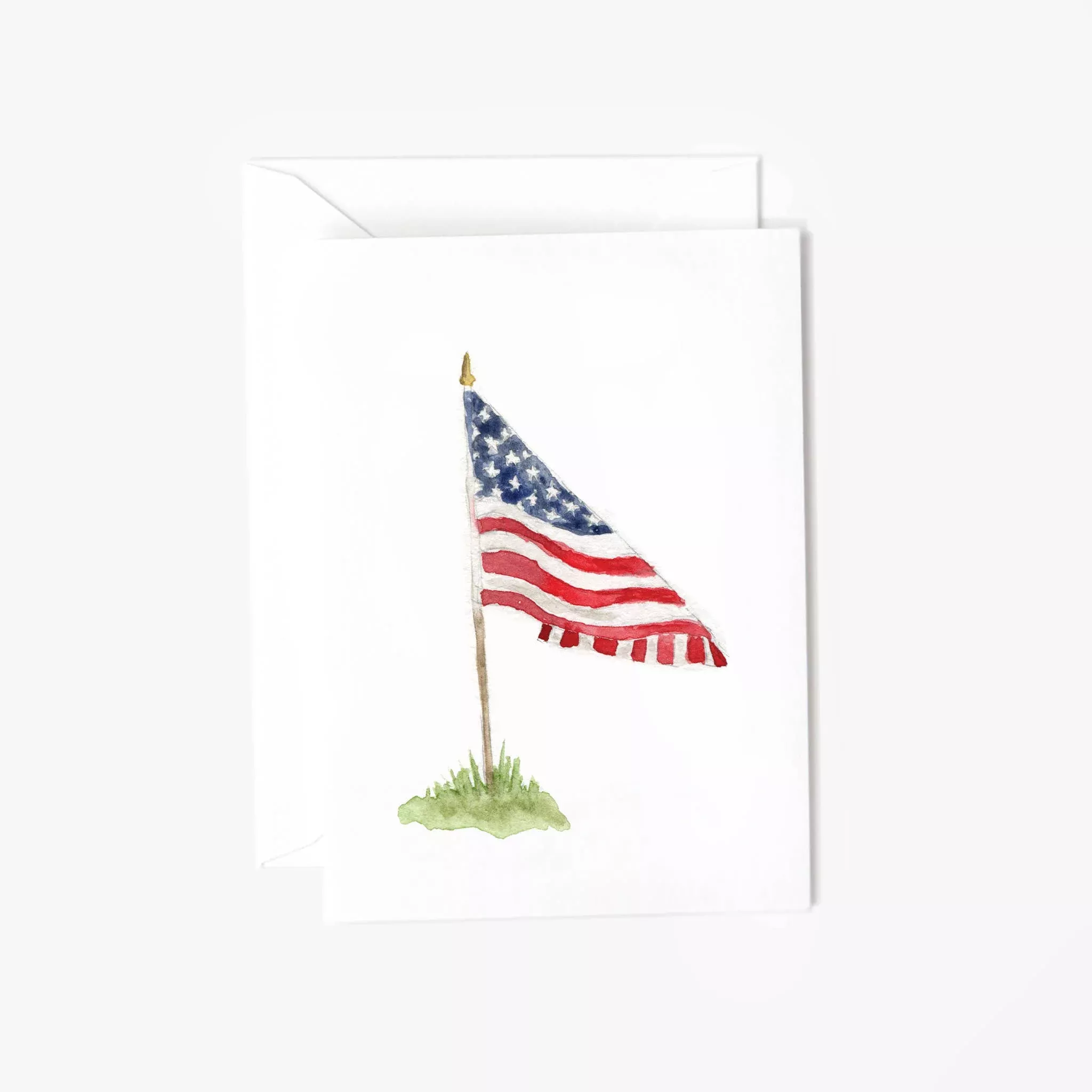 American flag mini notecard