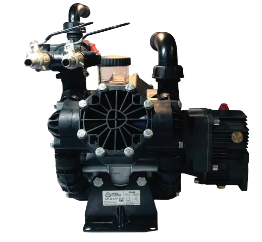 Annovi Reverberi AR60LFP-GR-GCI Polypropylene Diaphragm Pump with Regulator and Gearbox
