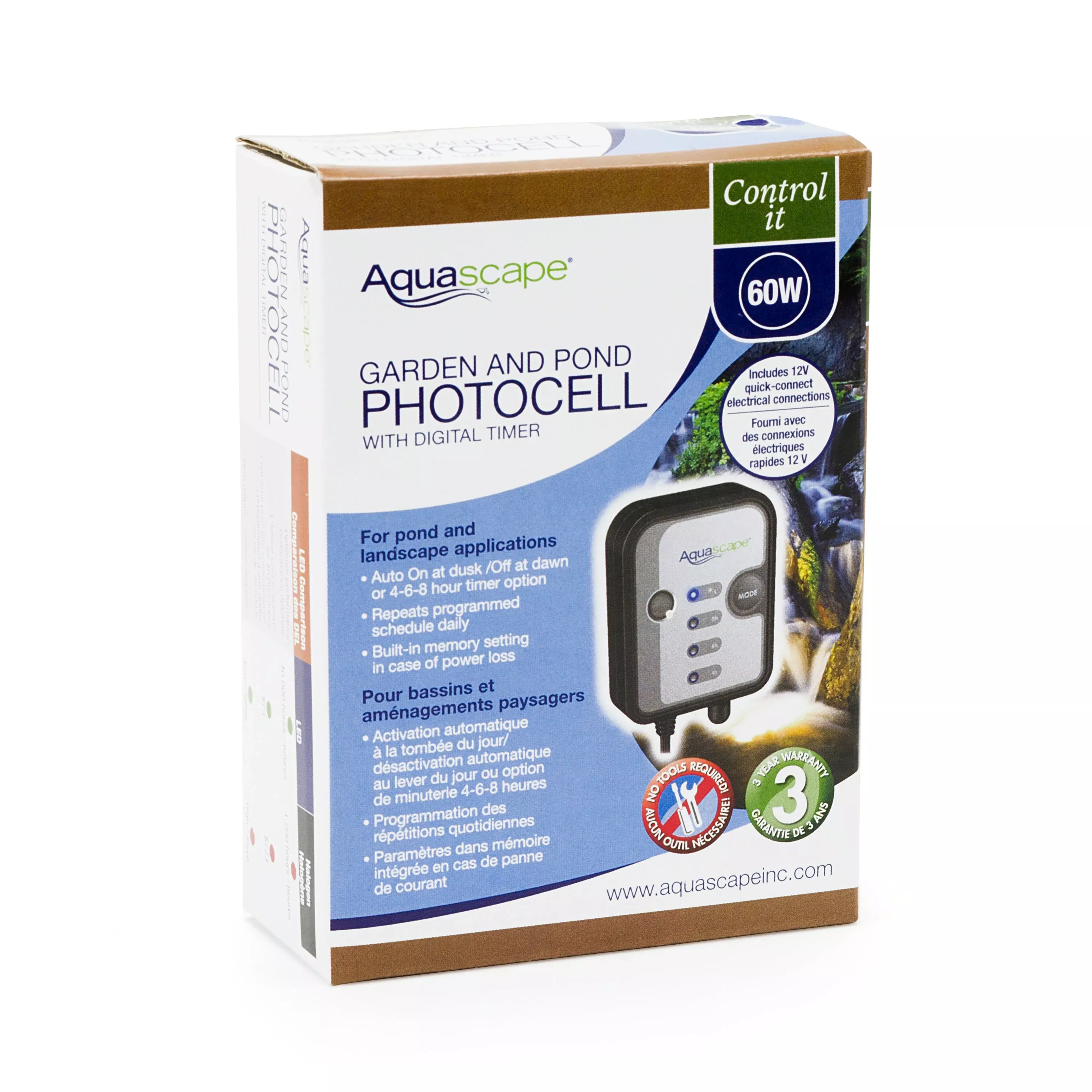 Aquascape 12 Volt Photocell with Digital Timer
