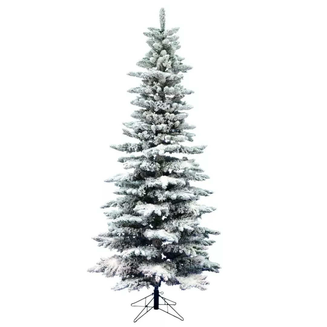 Artificial Tree : Flocked Slim Utica Tree