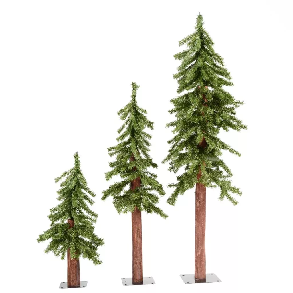 Artificial Tree: Natural Looking Triple Alpine Tree Set