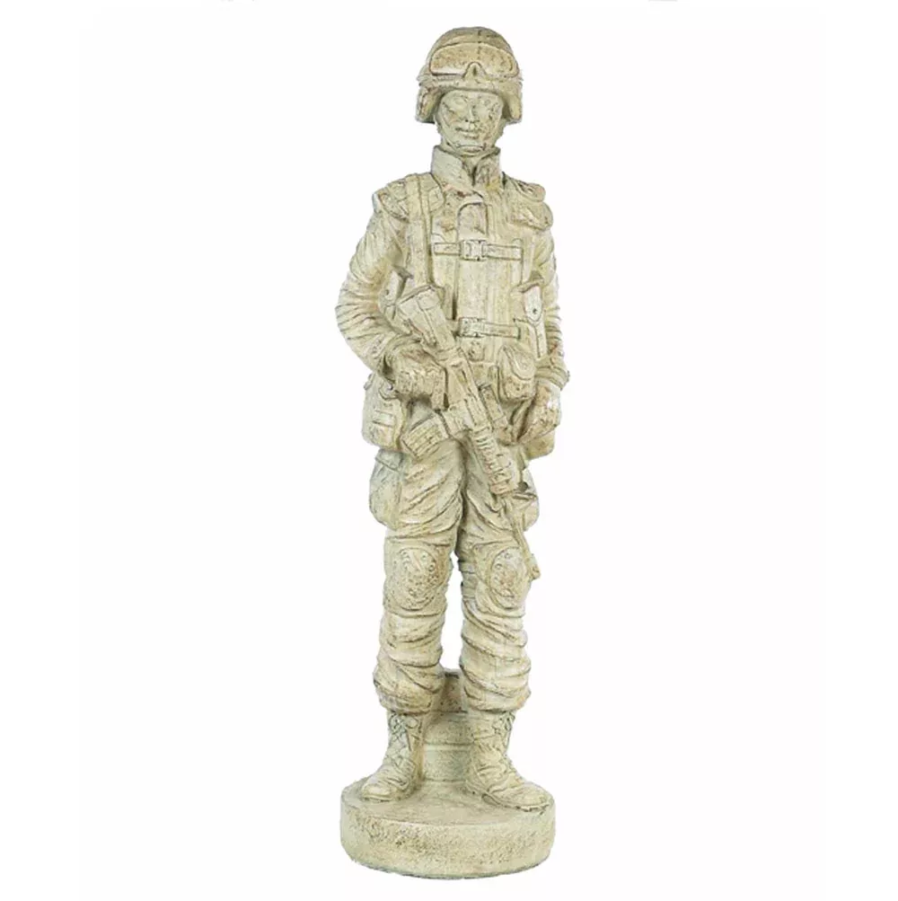 Athens, Large Desert Soldier Statue, Sand Brown