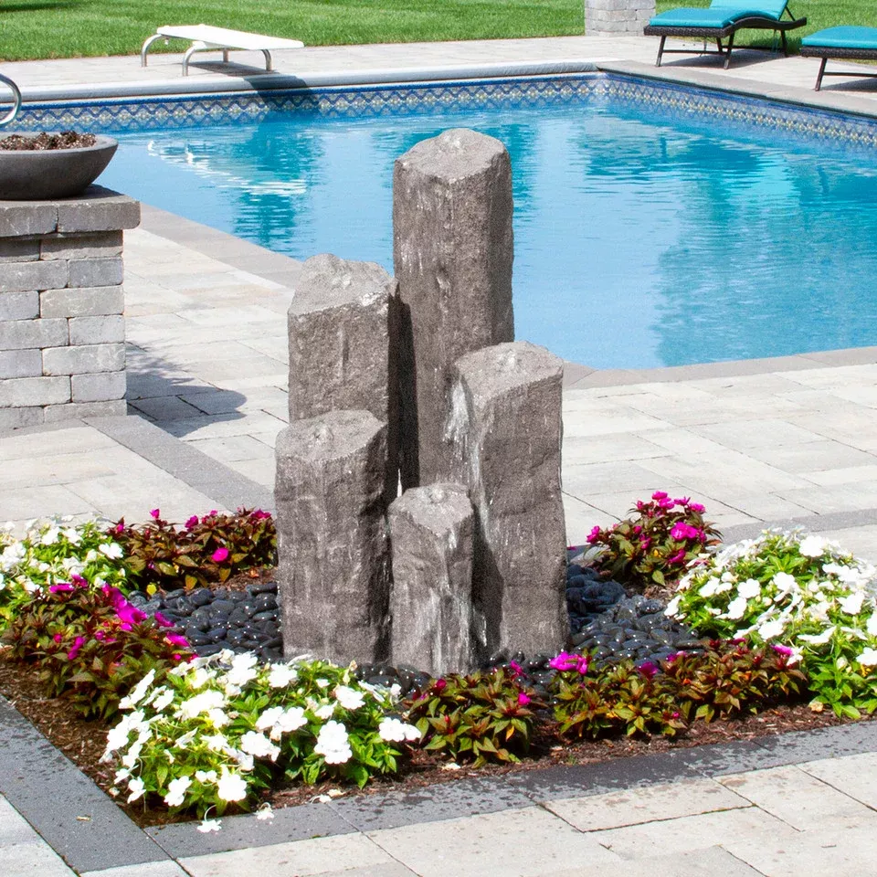 Basalt 5-Column Handcrafted Fountain Kit by Blue Thumb