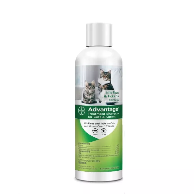 Bayer Advantage Flea & Tick Treatment Shampoo for Cats & Kittens, 8 oz