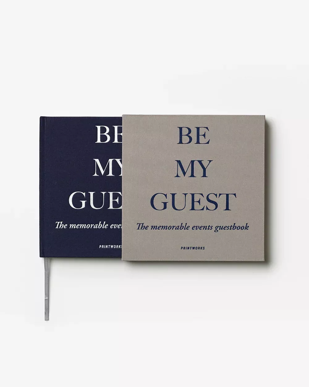 Be My Guest Navy/Grey Guest Book