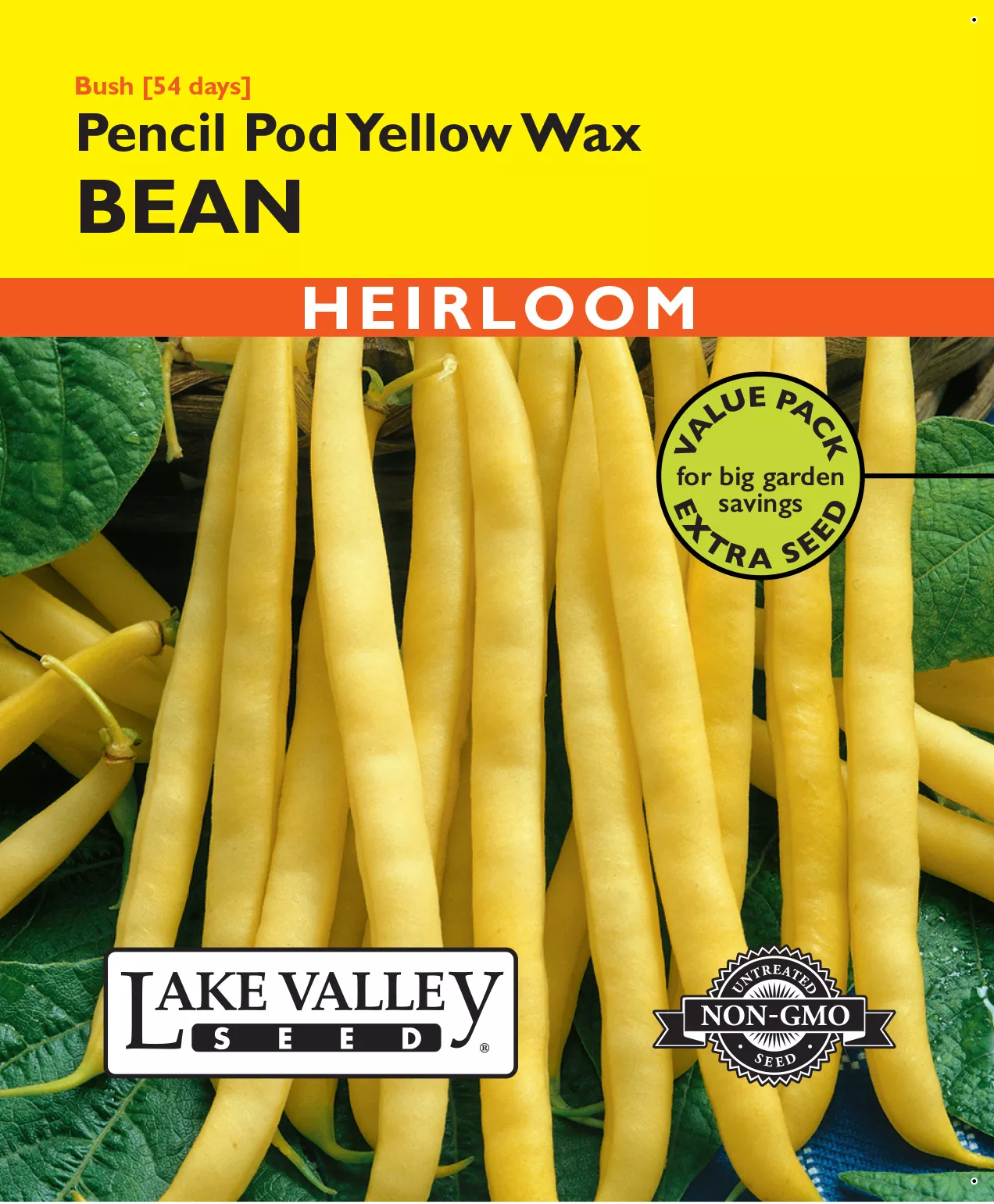 Bean (Bush) Pencil Pod Yellow Wax – Item #366