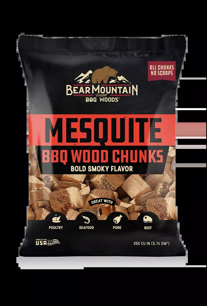 Bear Mountain BBQ Premium Woods Mesquite BBQ Wood Chunks