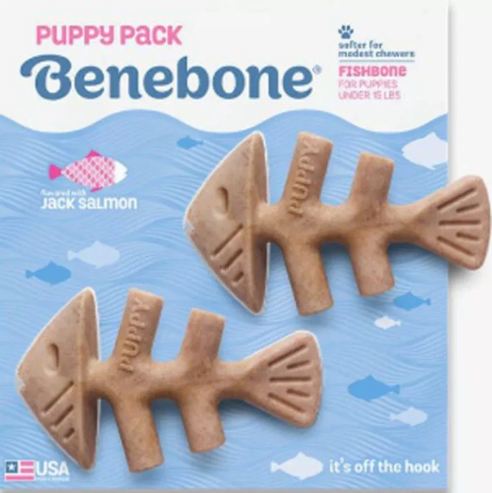Benebone, Benebone, Tiny Fishbone, 2 Pack