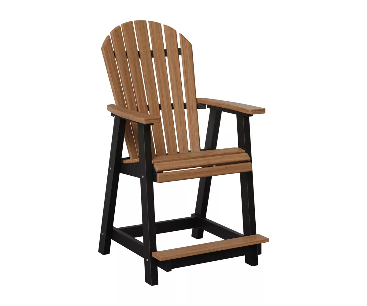 Berlin Garden, Comfo Back Counter Chair, Antique Mahogany on Black