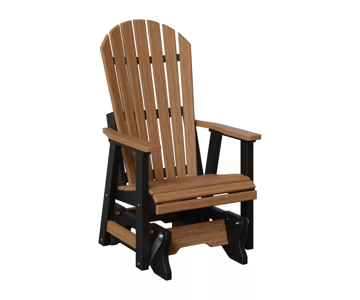 Berlin Gardens, 2′ Comfo Back Single Glider, Antique Mahogany on Black