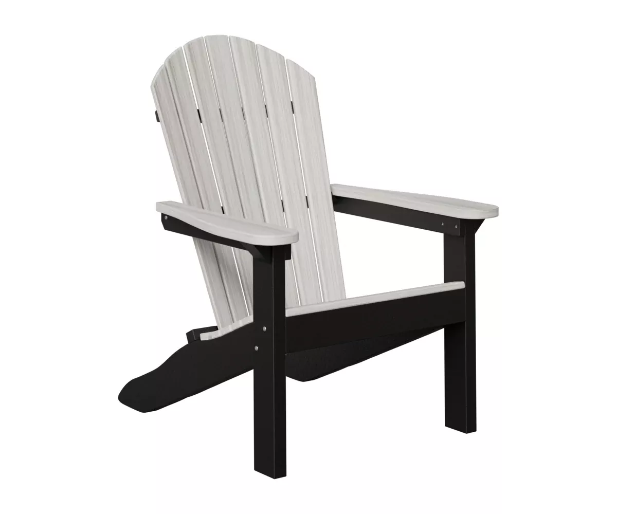Berlin Gardens, Comfo Back Adirondack Chair, Seashell on Black