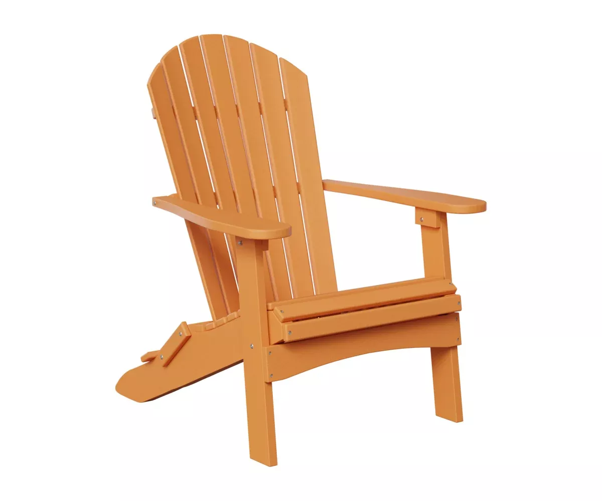 Berlin Gardens, Comfo Back Folding Adirondack Chair, Mango Orange