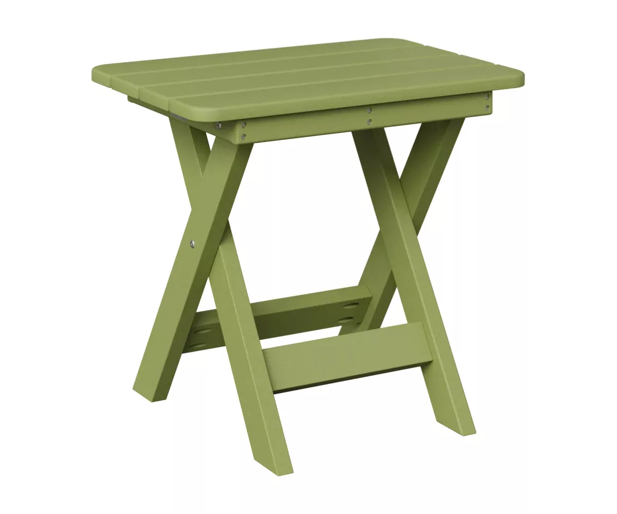 Berlin Gardens, Folding End Table, Kiwi Green