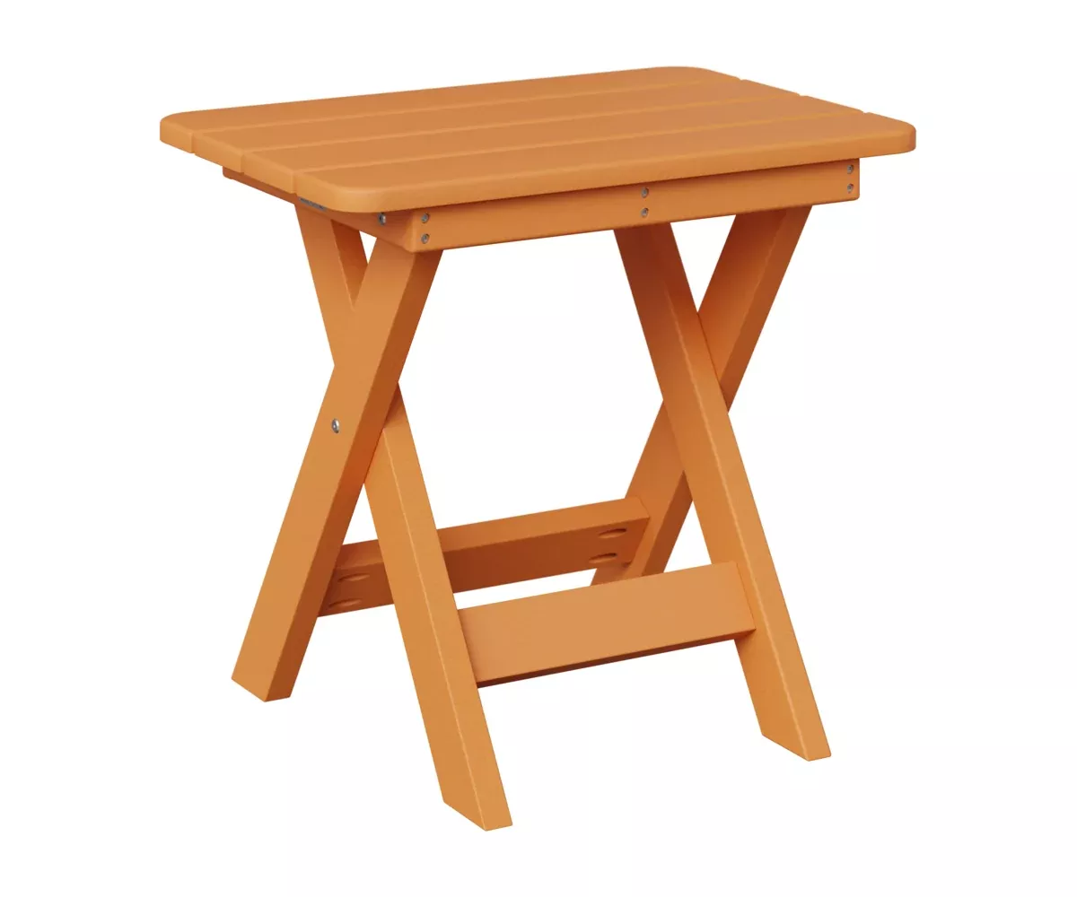 Berlin Gardens, Folding End Table, Mango Orange