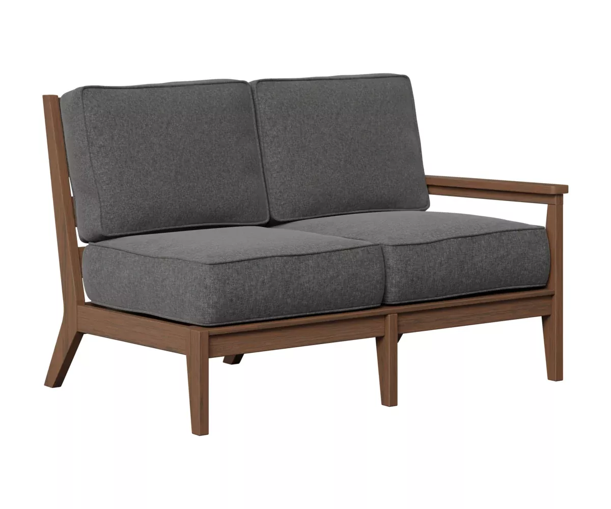 Berlin Gardens, Mayhew Left Arm Sectional Loveseat, Brazilian Walnut