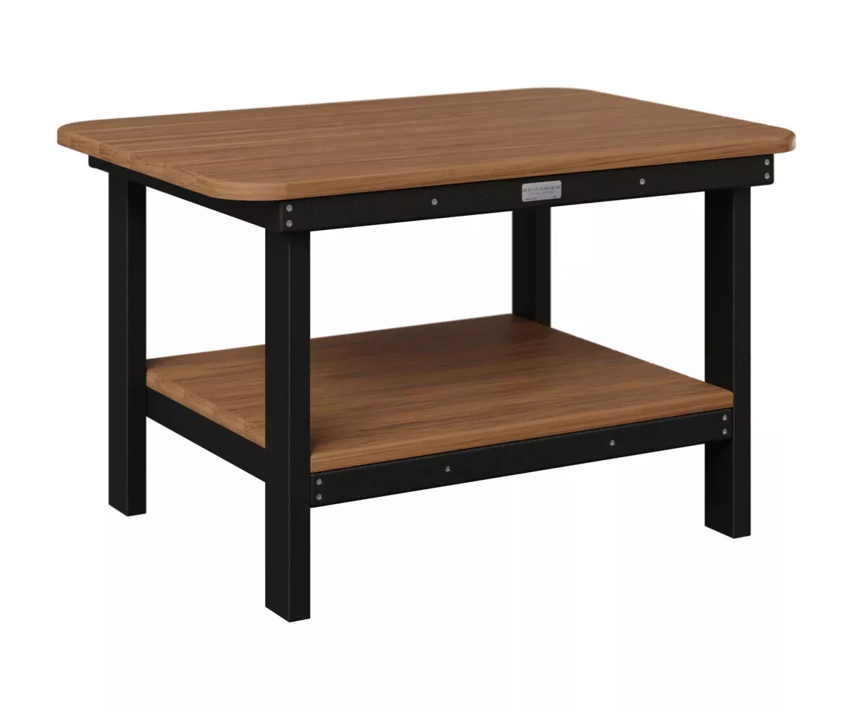 Berlin Gardens, Rectangle Coffee Table, Antique Mahogany on Black