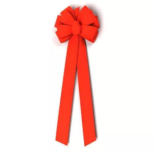 BIG! Ten Loop Velvet Bow - Red - 2067-250-54