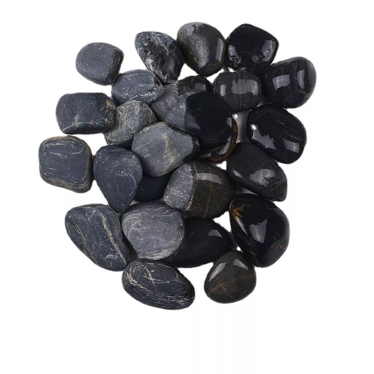 Black Pebbles (25KG) – Natural 3-5cm