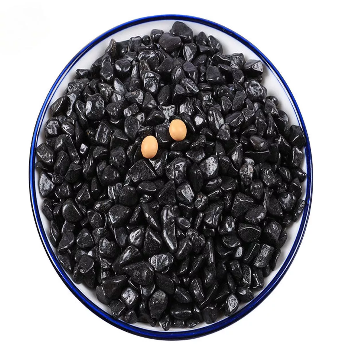 Black Pebbles (25KG) – Polished 0.5-0.7cm