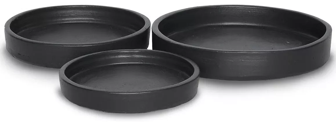 Black Stain Thai Cylinder Saucer