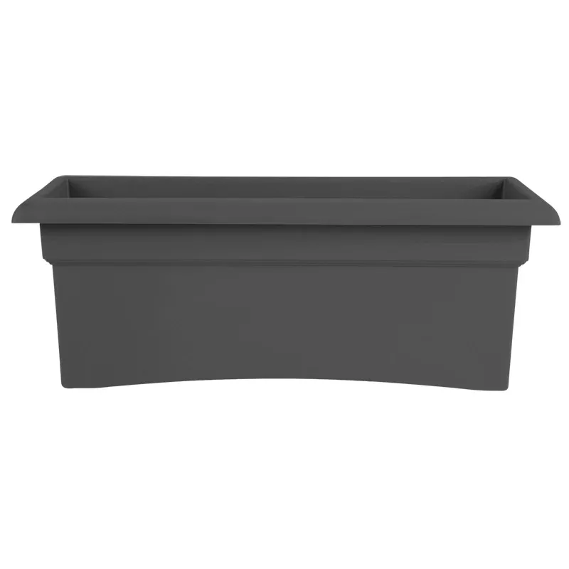 Bloem Veranda Plastic Deck Box, Charcoal, 26 in.
