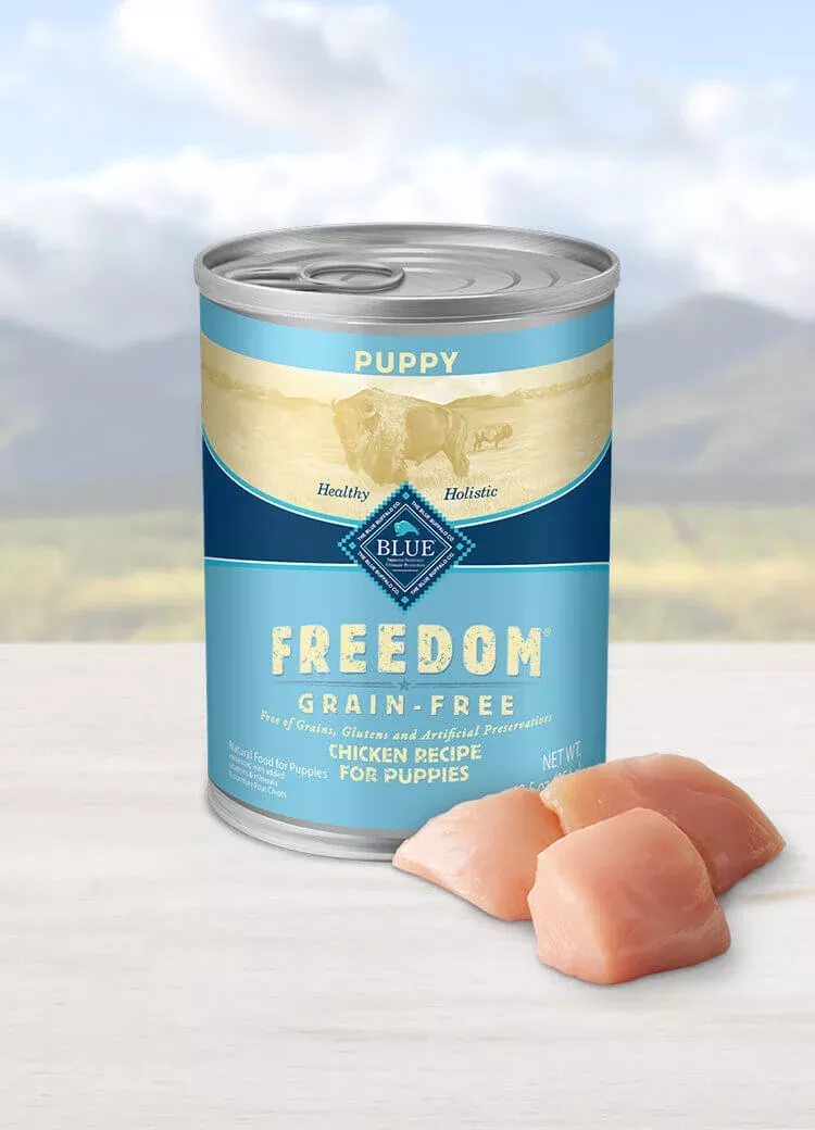 Blue Buffalo, Freedom Grain-Free Chicken Recipe, Canned Puppy Food, 12.5 oz