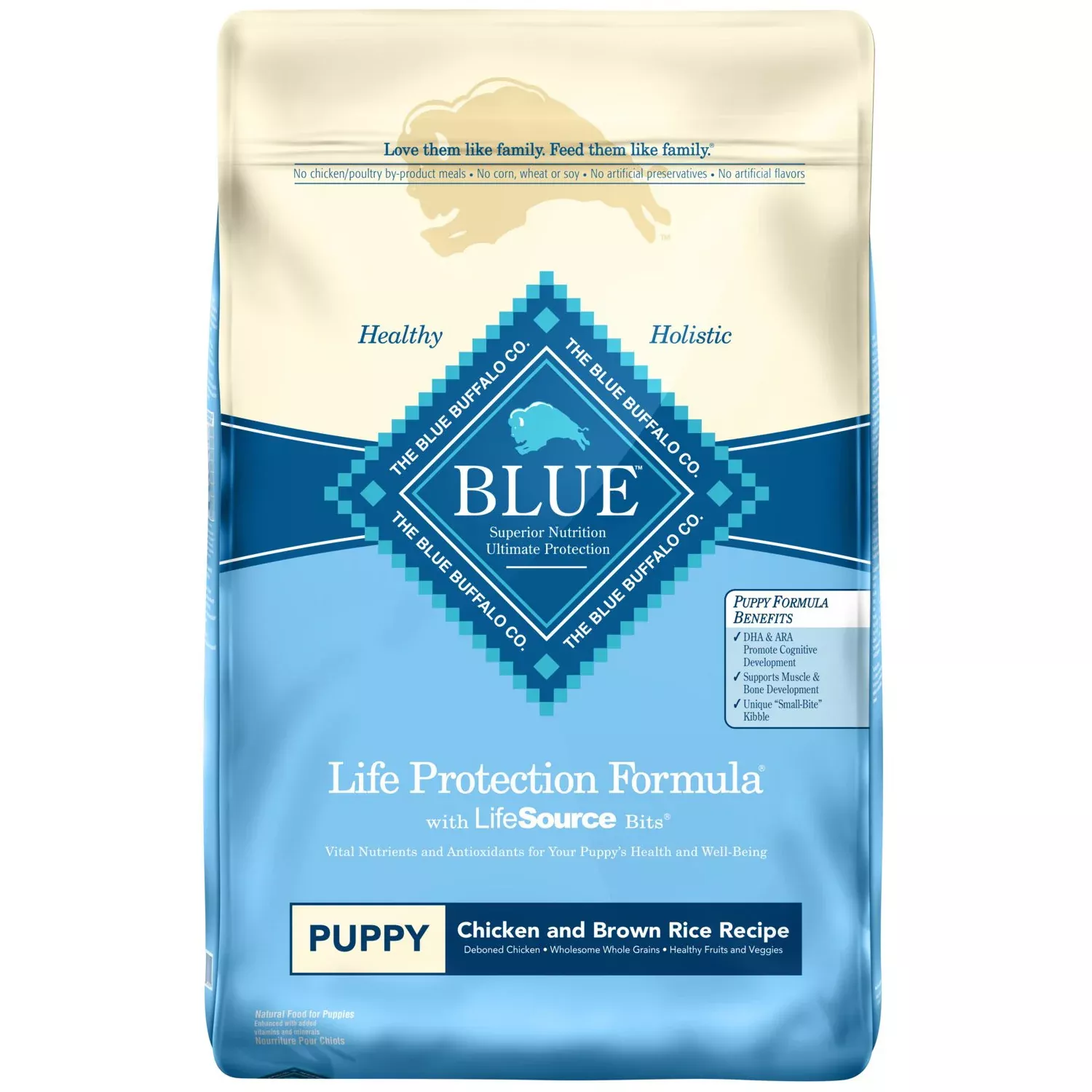 Blue Buffalo Puppy Chicken & Rice Recipe Dog Food, 30 LB