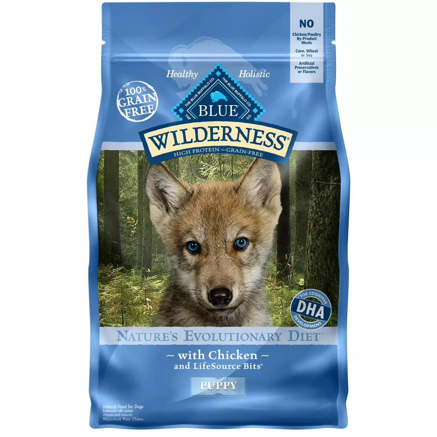 Blue Buffalo Wilderness Chicken Recipe Puppy Dog Food, 4.5 LB